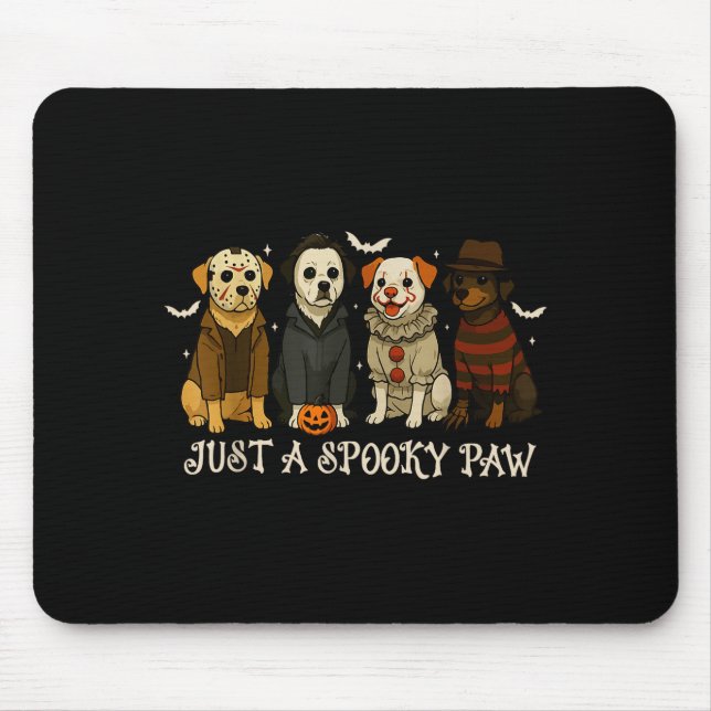 Just A Soky Paw Funny Dog Halloween Characters  Mouse Pad (Front)
