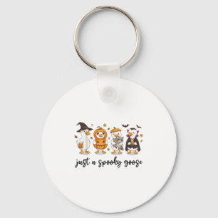 Just A Spooky Goose Funny Goose In Halloween Costu Key Ring
