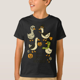Just A Spooky Goose Funny Halloween Cartoon T-Shirt