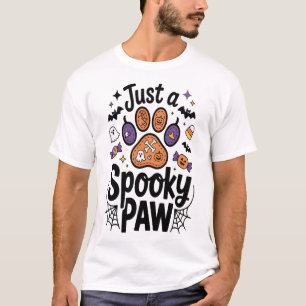 Just A Spooky Paw PNG, Dog Halloween T-Shirt