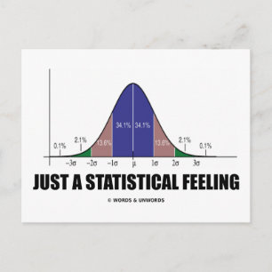 Just A Statistical Feeling (Statistical Humour) Postcard