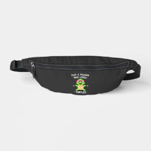 Just a Teacher Who Loves Turtles Turtle Lover Educ Bum Bags