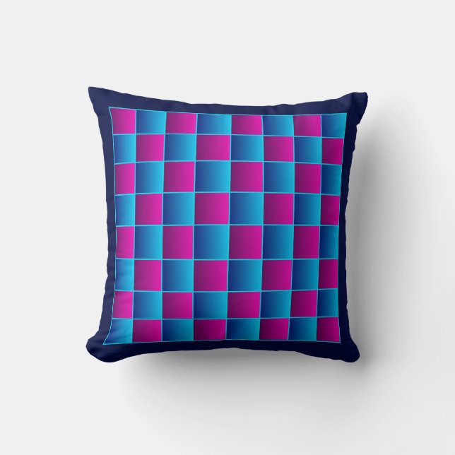 Just a Very Cool Looking Chess Board Cushion (Front)