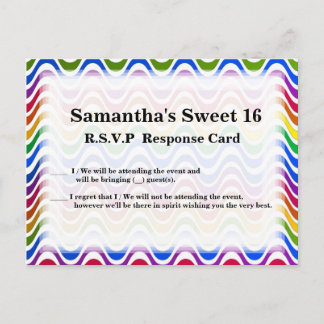 Just a wave - Primary Invitation Postcard