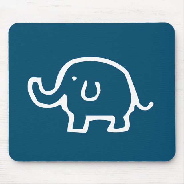 Just a White Elephant  Mouse Pad (Front)
