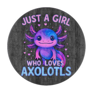 Just A Who Loves Axolotls Cutting Board