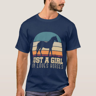 Just A Who Loves Horses Horse Horse funny T-Shirt