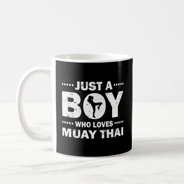 Just A Who Loves Muay Thai Coffee Mug (Left)