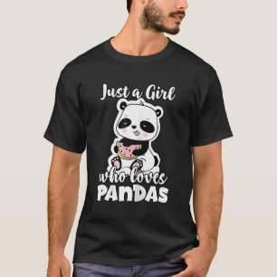 Just A Who Loves Panda Animal T-Shirt