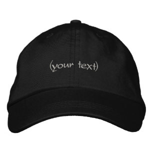 Just add Text Embroidered Cap / Hat