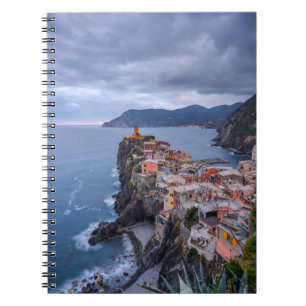 Just After Sunset Vernazza, Cinque Terre, Italy Notebook