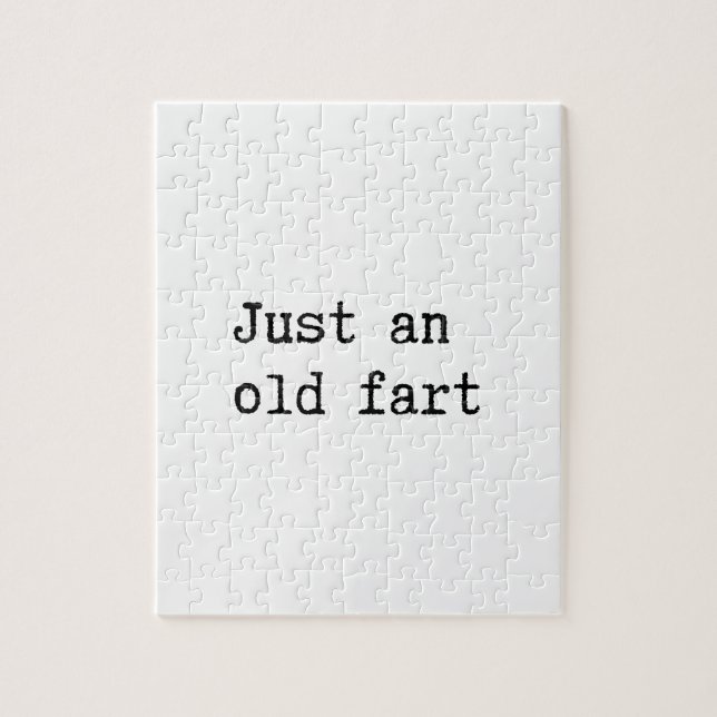 Just An Old Fart Jigsaw Puzzle (Vertical)