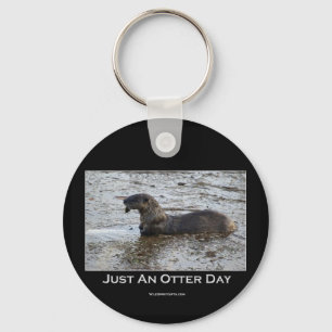 Just an Otter Day Gifts Key Ring