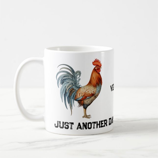 Just Another Day in Key West Florida Rooster Coffee Mug (Left)