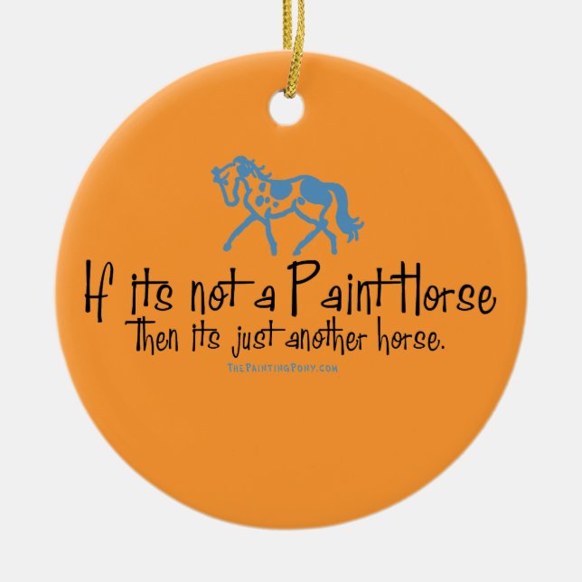 Just Another Horse Ceramic Tree Decoration (Front)