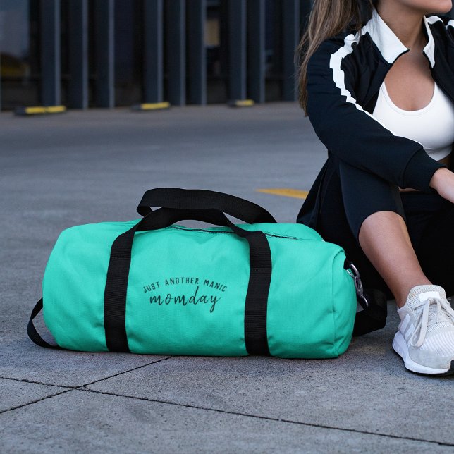 Just Another Manic Momday | Super Mum Trendy Green Duffle Bag (Creator Uploaded)