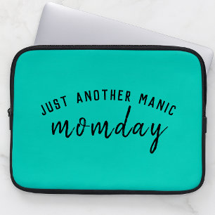 Just Another Manic Momday   Super Mum Trendy Green Laptop Sleeve