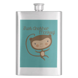 Just Another Monkey Hip Flask