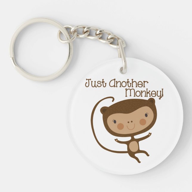 Just Another Monkey Key Ring (Front)