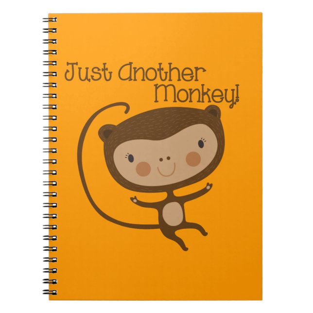 Just Another Monkey Spiral Notebook (Front)