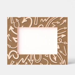 Just Arrows Etched Wooden Frame Engraved Frames
