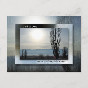 Just As You Believed Postcard