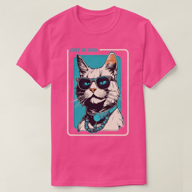 just be coll cat colour T-Shirt (Design Front)