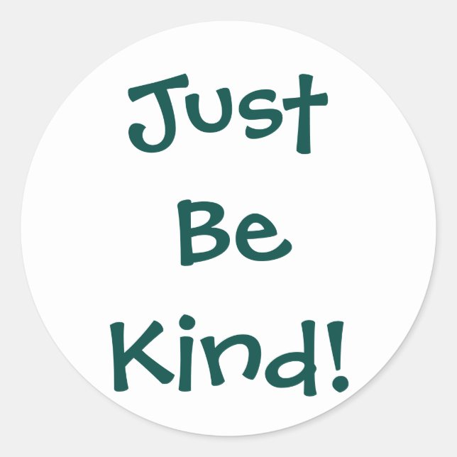 Just Be Kind Sticker Sheet (Front)
