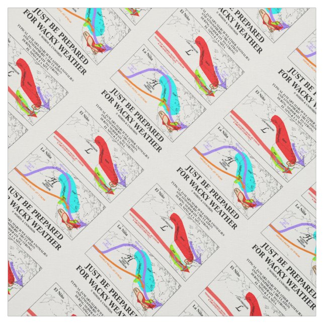 Just Be Prepared For Wacky Weather Fabric (Swatch)