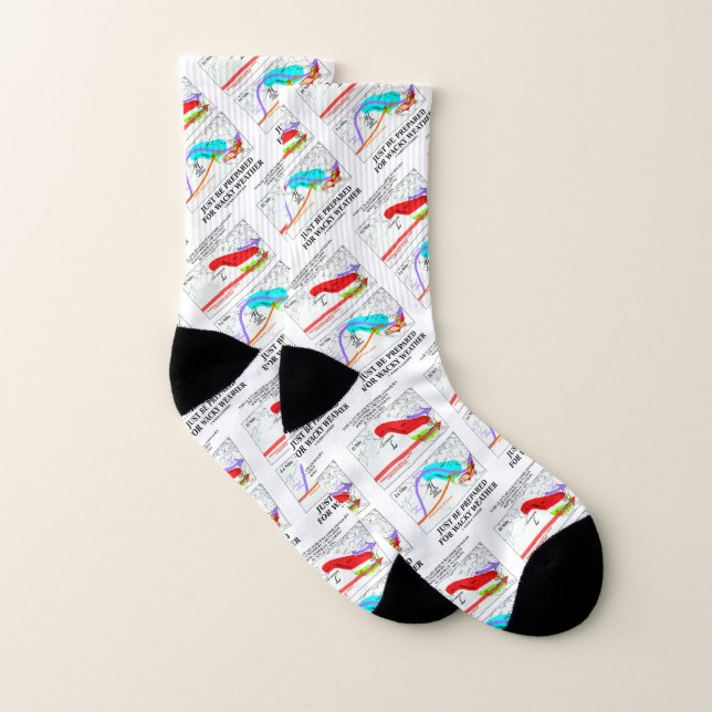 Just Be Prepared For Wacky Weather Socks (Pair)