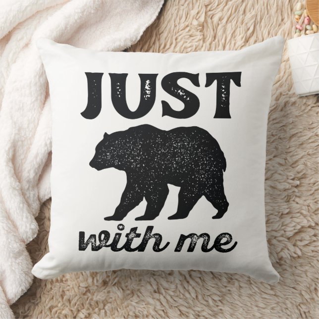Just Bear With Me Cushion (Blanket)