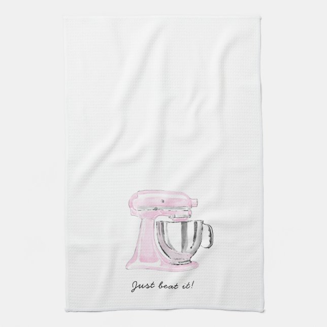 Just Beat It Mixer Tea Towel (Vertical)