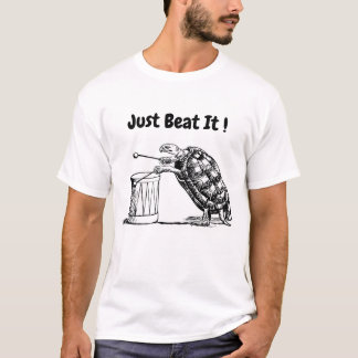 Just Beat It Turtle Plays Drum T-Shirt