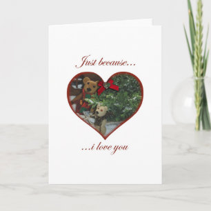 Just because collecting the tree holiday card