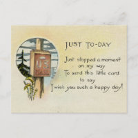 Just Because Postcard (1921)