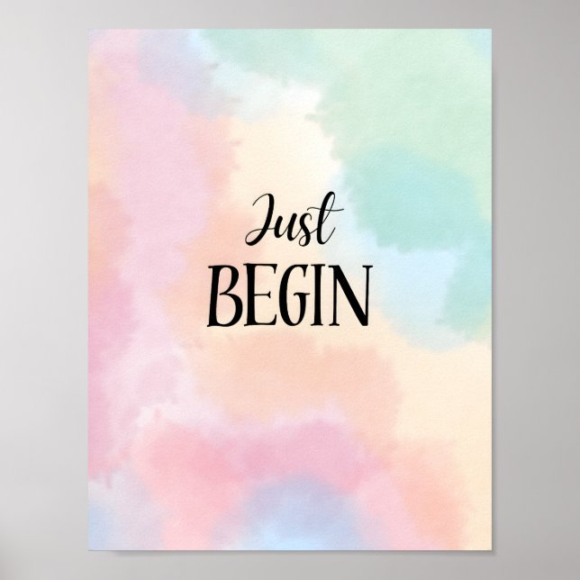 Just Begin Poster (Front)