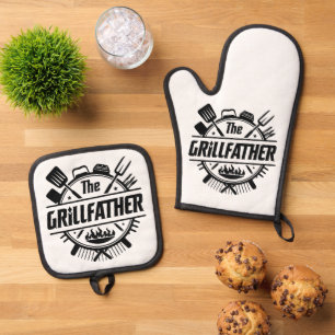 Just Best Dad Ever  Oven Mitt & Pot Holder Set
