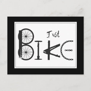 "Just Bike" Graffiti from Bike Parts & Tire Tracks Postcard