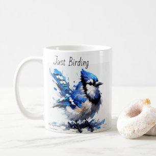 Just Birding Blue Jay Coffee Mug
