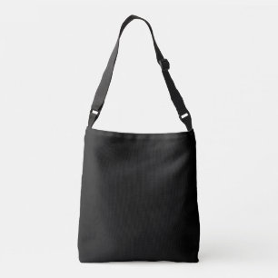 Just black hex code 000000 crossbody bag