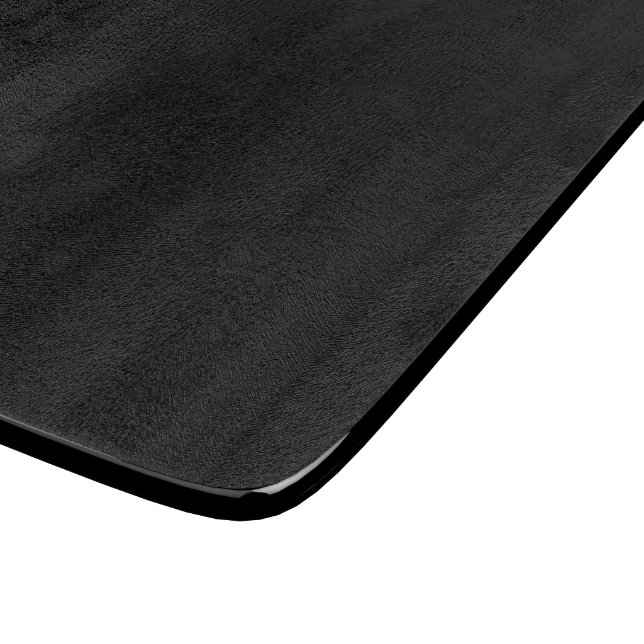 Just black hex code 000000 cutting board (Corner)