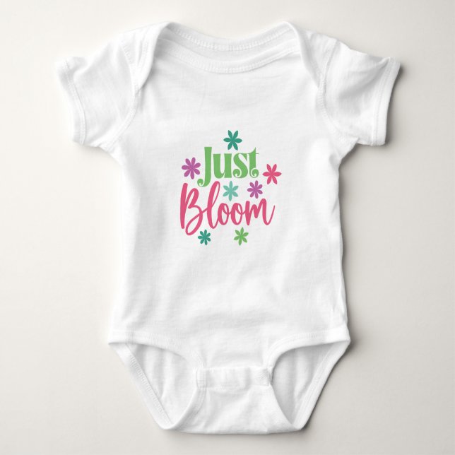 Just Bloom Baby Bodysuit (Front)