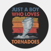 Just Boy Who Loves Tornado Art Weather Storm Torna