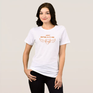 "Just Breathe Angel" Wings Spiritual Motivation Tri-Blend Shirt