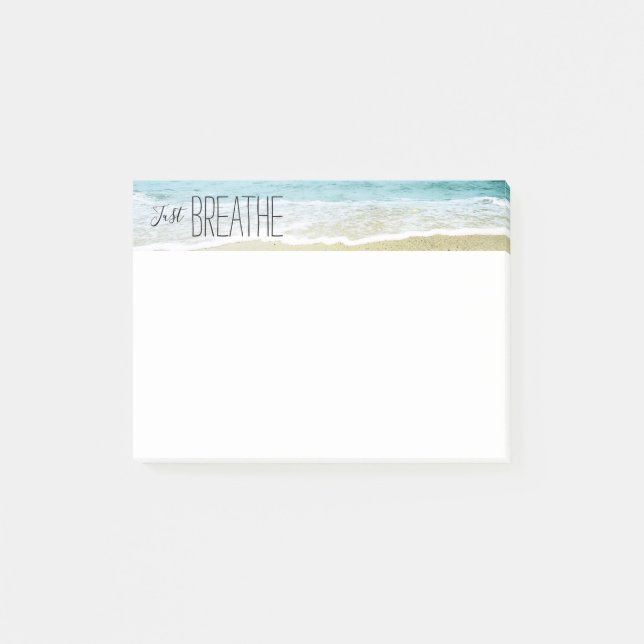 Just Breathe at the Beach Post-it Notes (Front)