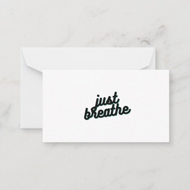 Just breathe card (Front)