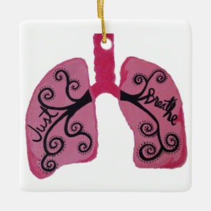 Just Breathe Christmas Ornament