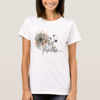 Just Breathe Dandelion with Hearts Yoga