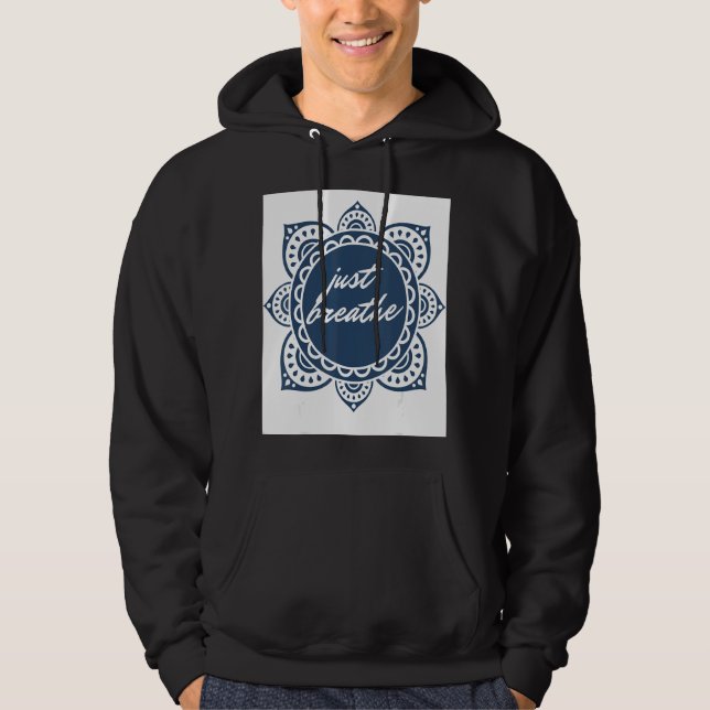 Just Breathe Graphic Hoodie (Front)