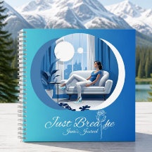 Just Breathe Hardback Journal